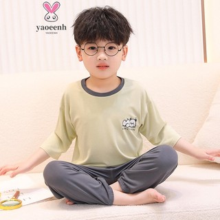 【YAOEENH】Bộ Đồ Ngủ Tay Dài 100-170cm Xinh Xắn Cho Bé