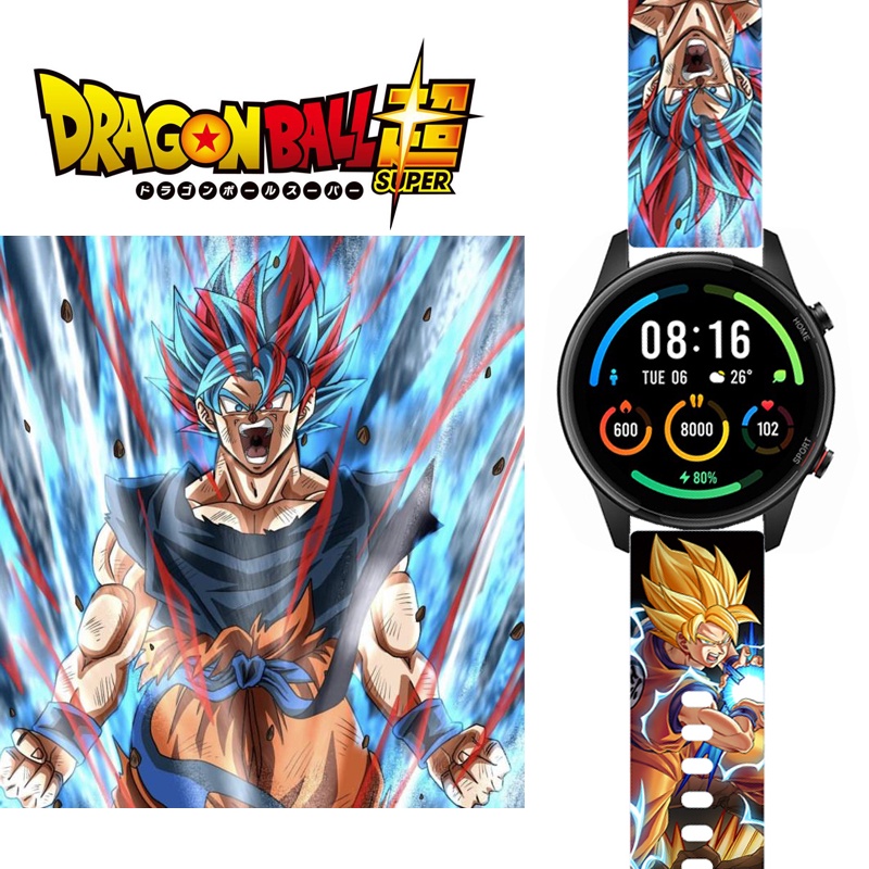 Dây Đeo Silicon In Họa Tiết Hoạt Hình Dragon Ball Cho Đồng Hồ Xiaomi Mi