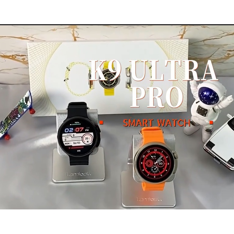 Đồng Hồ Thông Minh 2023 New K9 Ultra Pro Màn Hình Tròn 1.39inch Kết Nối Bluetooth Có Định Vị GPS NFC Cho Nam