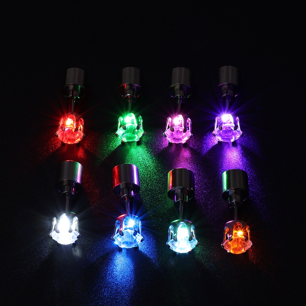 1 Bông Tai Đèn LED Phát Sáng Nhiều Màu Sắc Thanh Lịch Dành Cho Nam Nữ