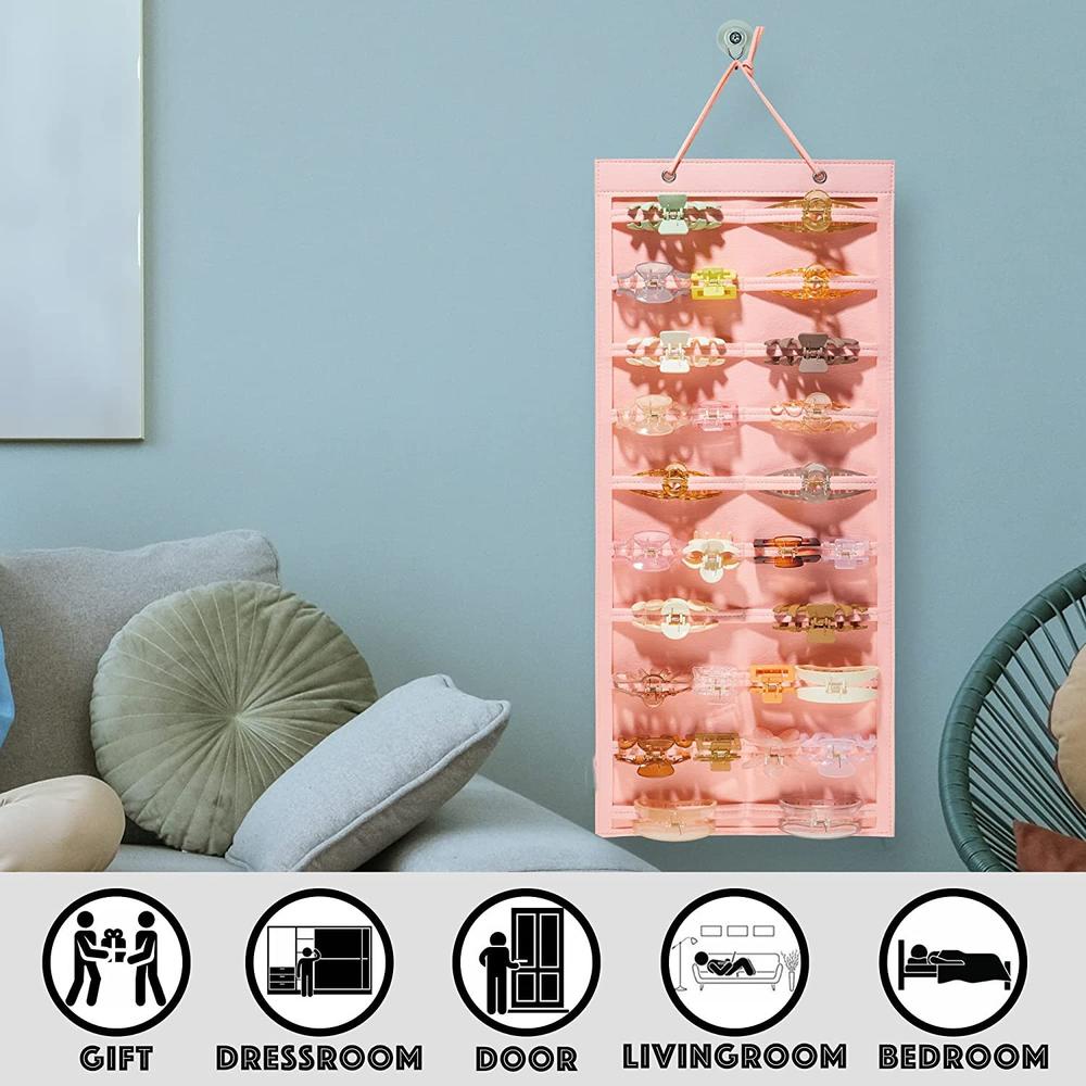 Giá Đỡ Kẹp Tóc 10 Tầng Kèm 20 Dải Kẹp Móng Vuốt Trưng Bày Sắp Xếp Gọn Gàng