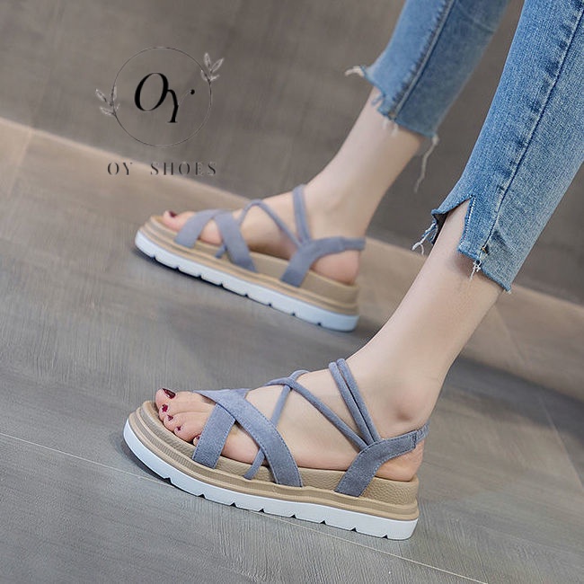 Xăng đan Đế Dày Thời Trang Mùa Hè Phong Cách Roman Hàng Mới Dành Cho Bạn Nữ 2023