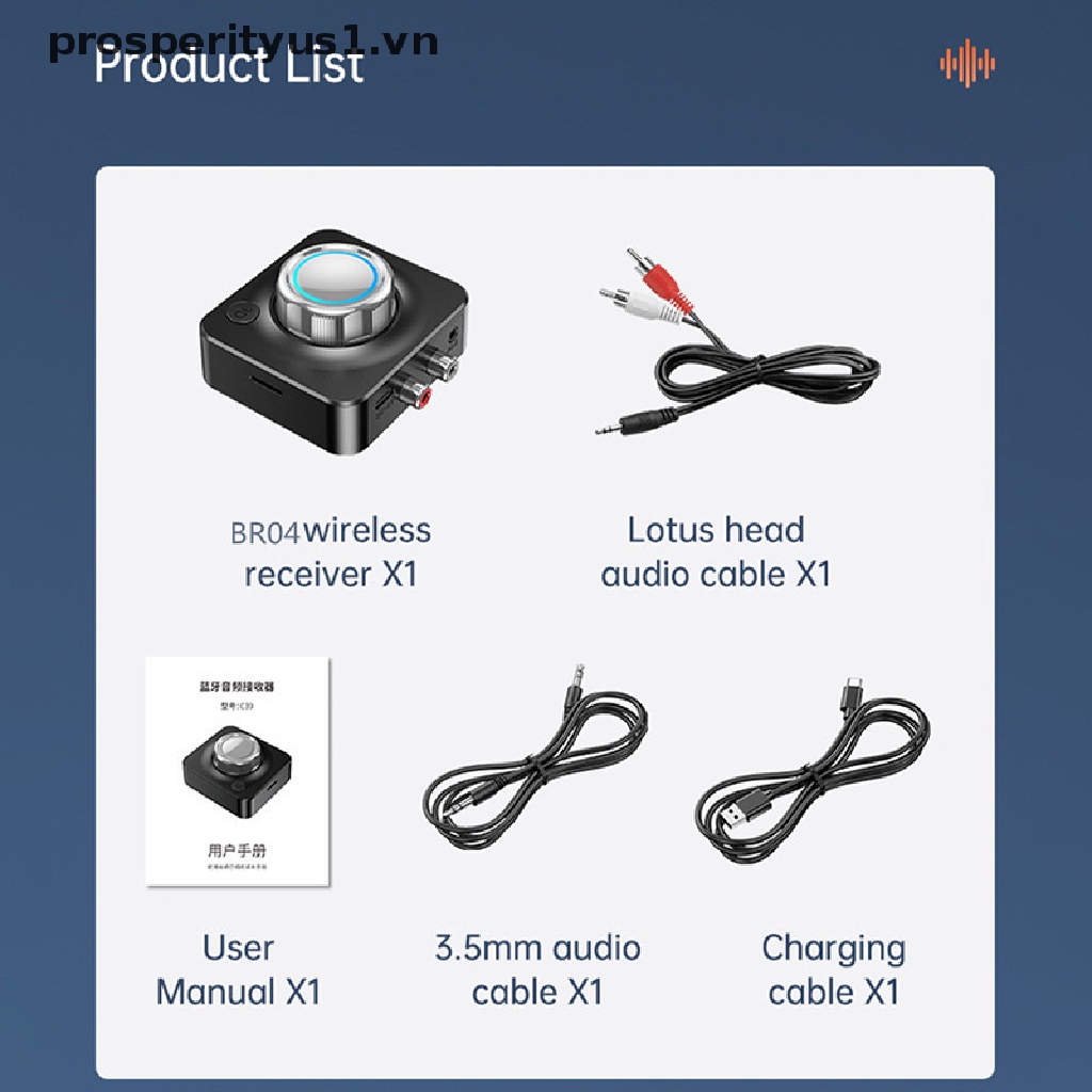 Bộ Thu Âm Thanh Bluetooth 5.0 Không Dây 3D Hỗ Trợ Thẻ TF RCA 3.5mm 3.5 AUX Cho Loa Xe Hơi