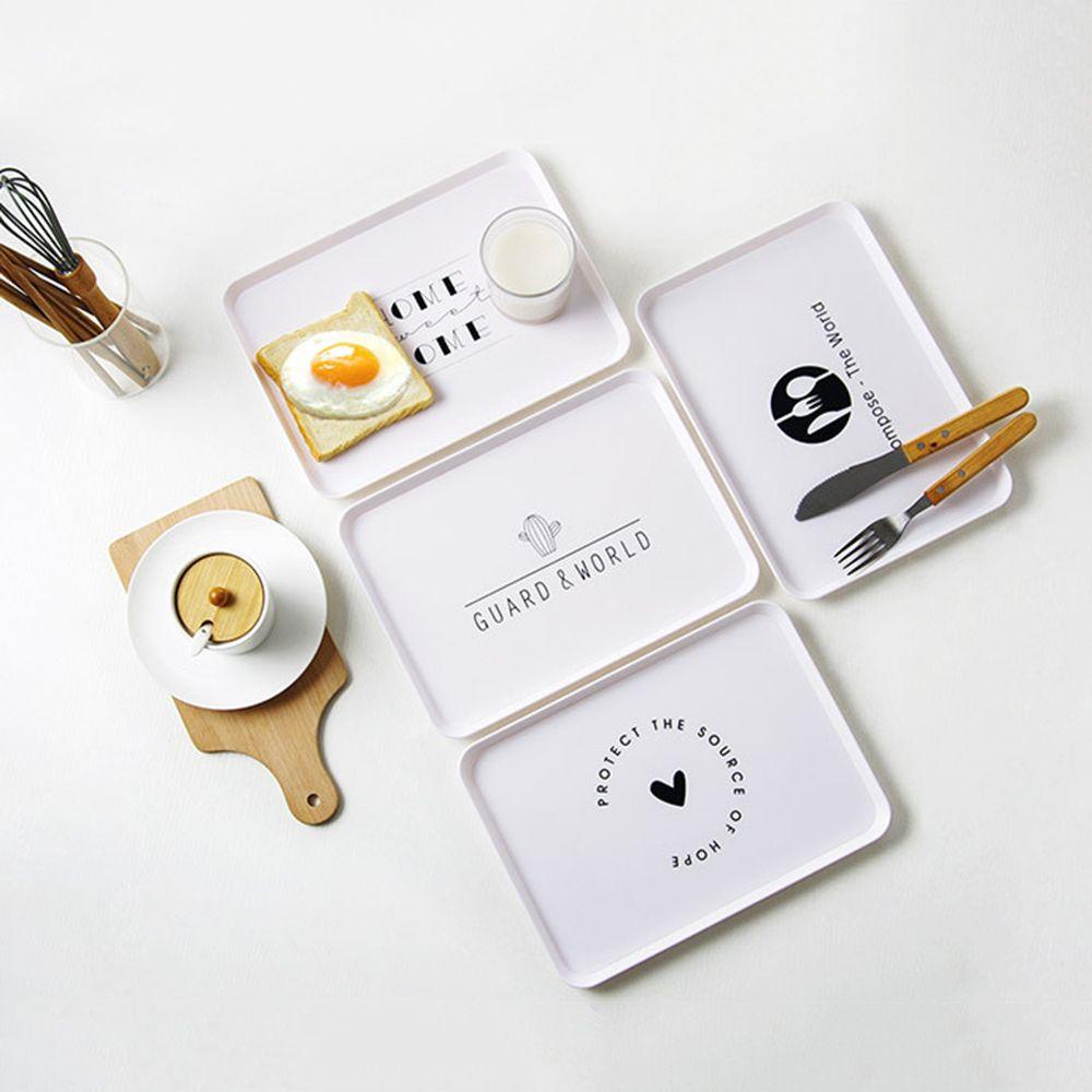 Khay đựng đồ hình vuông bằng nhựa thiết kế đơn giản sang trọng