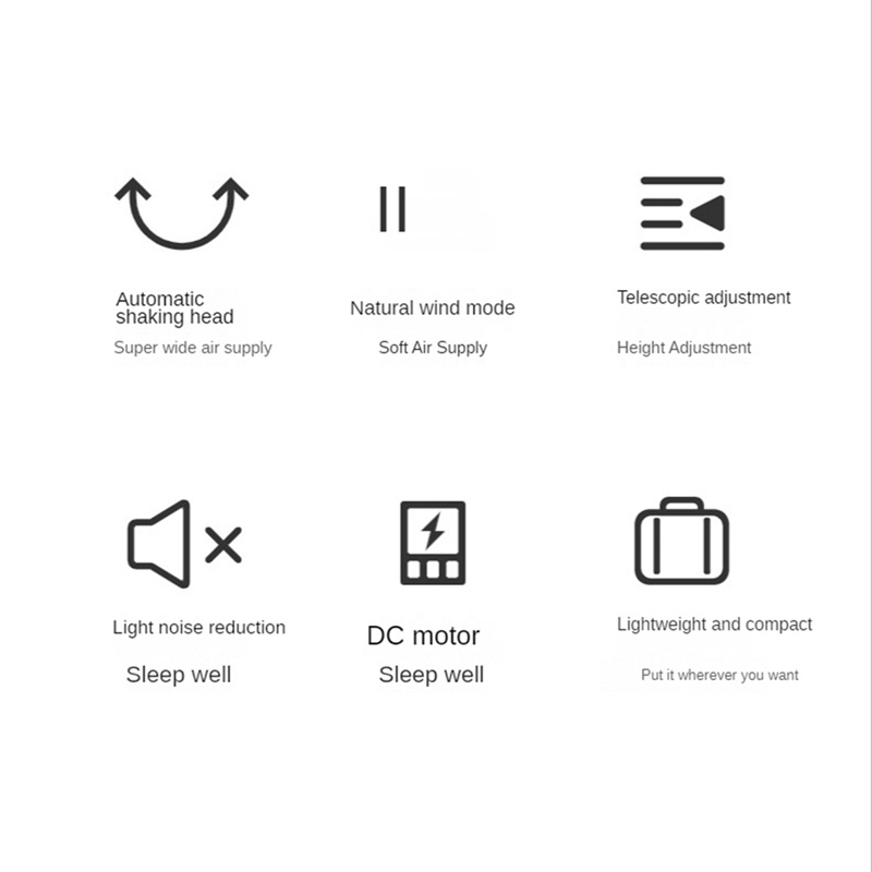 Quạt Điện Mini 4000MAh Có Thể Sạc Lại Tiện Dụng Cho Gia Đình / Văn Phòng