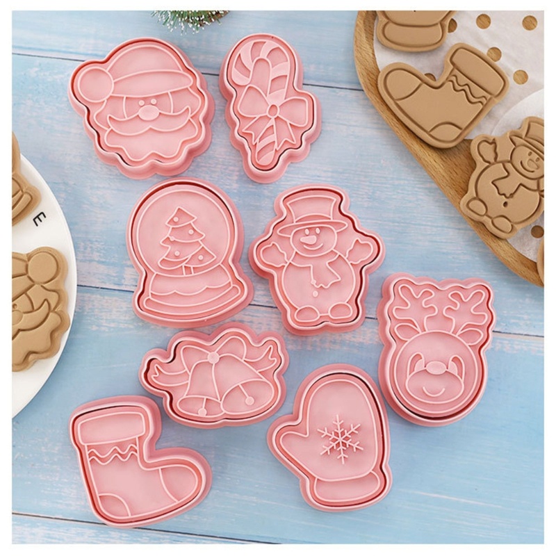 Set 16 Khuôn Cắt Bánh Quy Tạo Hình Chủ Đề Giáng Sinh