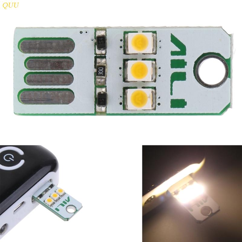Đèn LED USB 3 Bóng Công Suất Thấp Thiết Kế Dạng Móc Khóa Bỏ Túi Tiện Dụng