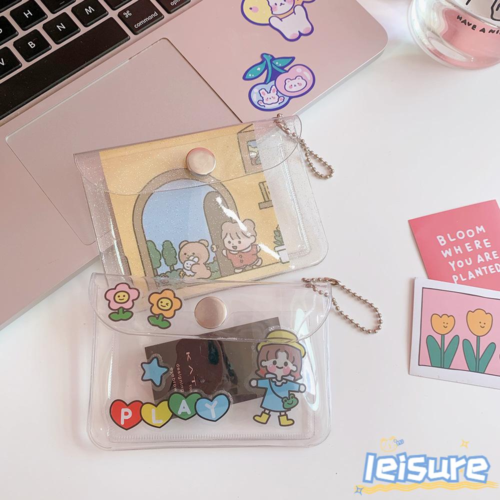 Ví Đựng Thẻ Bằng Nhựa PVC Trong Suốt Thời Trang Cho Nữ