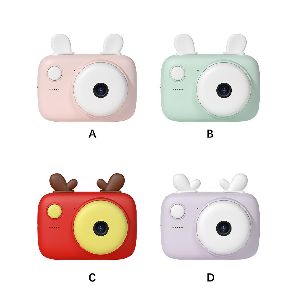 Máy Ảnh Kỹ Thuật Số Bằng Silicon Họa Tiết Hoạt Hình Kèm Dây Đeo Độ Nét Cao Làm Quà Tặng Cho Bé