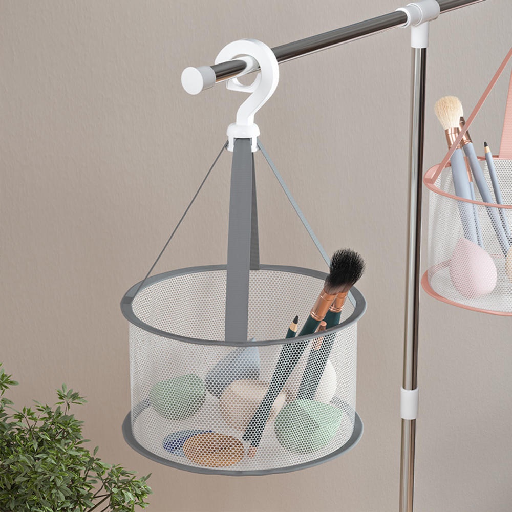 Túi Lưới Treo Phơi Khô Cọ Trang Điểm Hình Trứng Tiện Dụng