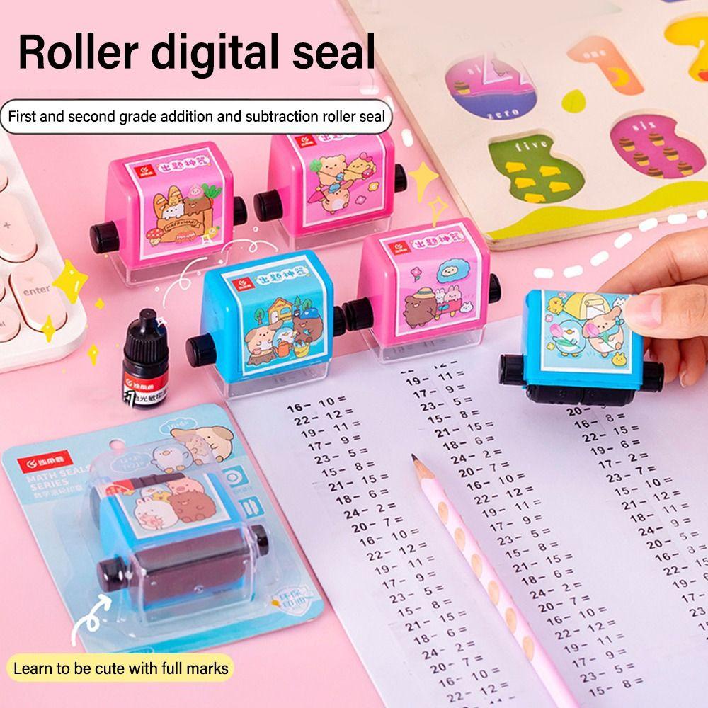 LAKAMIER Con Dấu Lăn Bằng Nhựa PVC In Số Kỹ Thuật Số Tiện Dụng Cho Văn Phòng