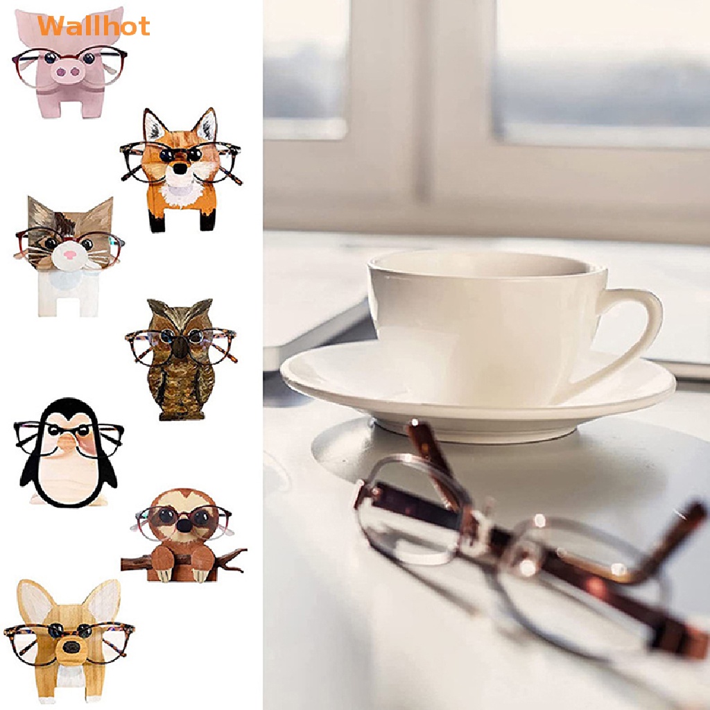 Giá Gỗ Treo Kính Mát Hình Động Vật 3D Dễ Thương