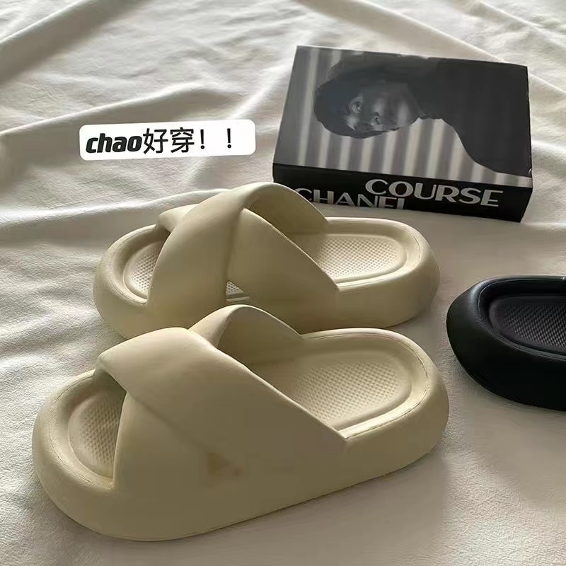 Dép Lê Đế Dày Mềm Mại Bằng EVA Màu Kẹo Thời Trang Dành Cho Bạn Nữ Mang Trong Nhà / Ngoài Trời