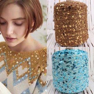 Cuộn Chỉ Len Đính Kim Sa Lấp Lánh