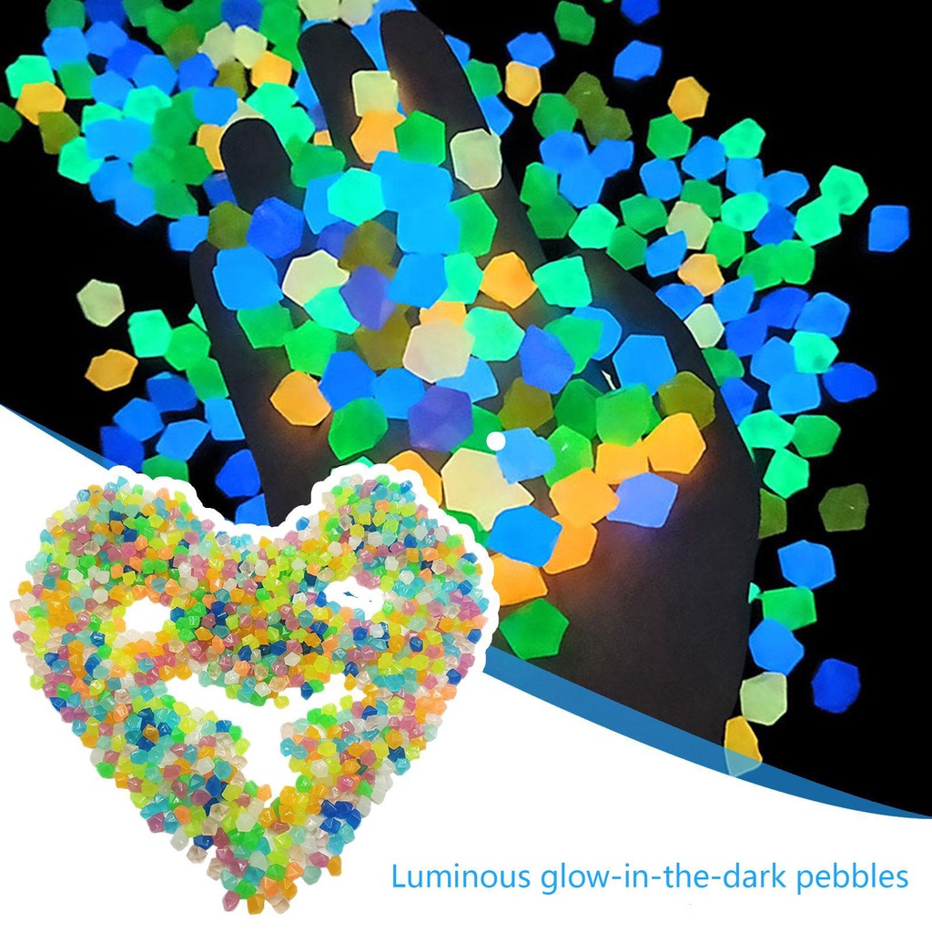 Resin Fluorescent Garden Fish Tank Plastic Micro Landscape Luminous Stone Luminous 0.5g D5P2
