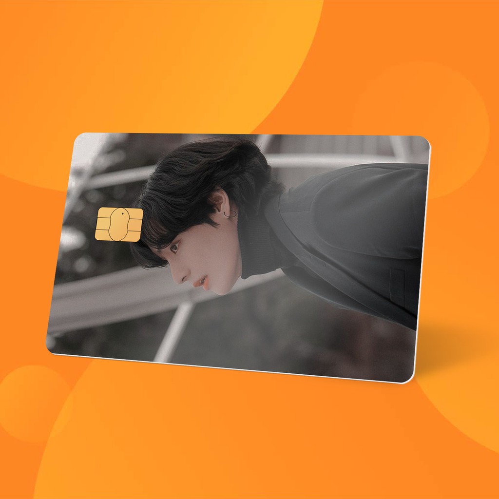 Miếng Dán Thẻ Card Taehyung BTS | SKIN ATM, Thẻ Chung Cư Trang Trí - Chất Liệu Decal Vinyl Chống Nước