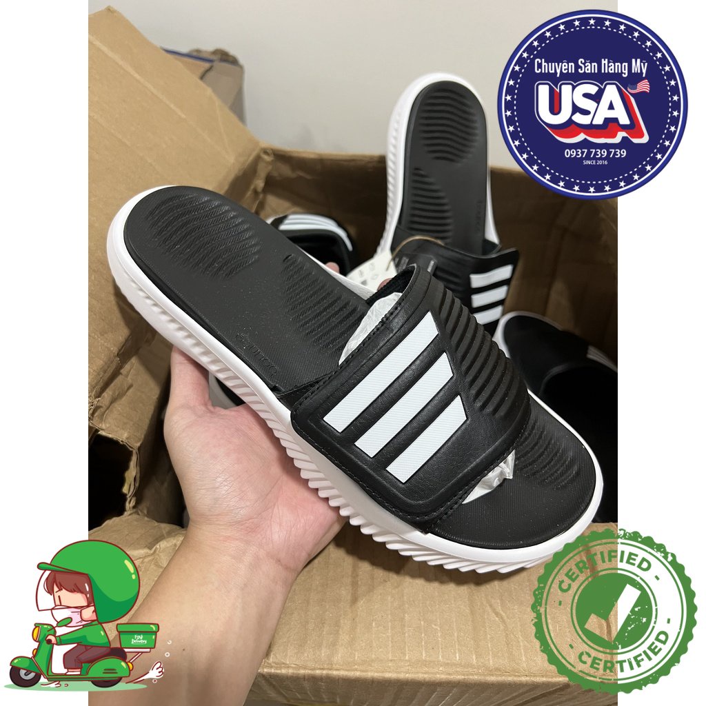Dép Adidas Alphabounce Core Black 1.0 2.0 Chính Hãng ( USA MART )