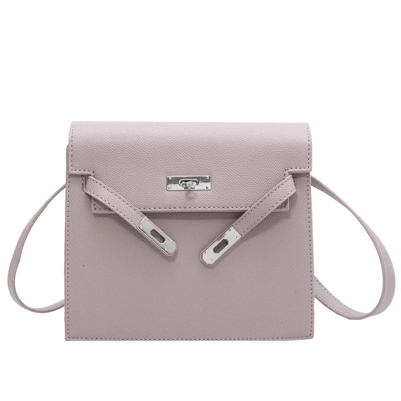 Túi Đeo Vai Màu Trơn Có Khóa Thời Trang Cho Nữ