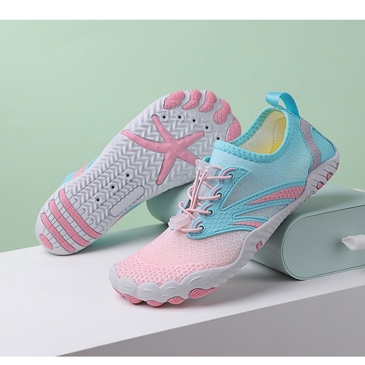 Giày Tập Gym / Yoga Màu Hồng Thoáng Khí Nhanh Khô Chống Trượt Thời Trang 2023 Cho Nữ