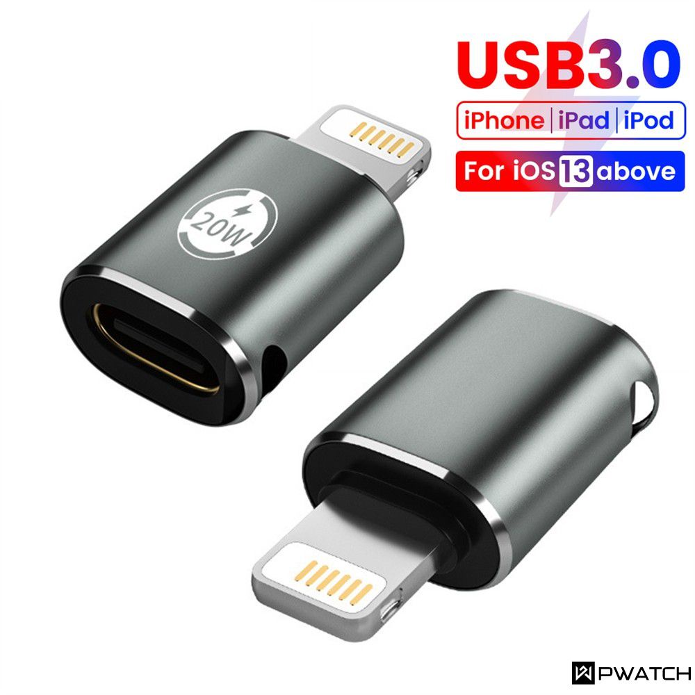 Bộ Chuyển Đổi Sạc Nhanh 20W Type-C Đầu Cái Sang Đầu Đực Phát Sáng Thích Hợp Cho Điện Thoại Di Động Apple Bộ Chuyển Đổi Sạc Pd Bộ Chuyển Đổi Cáp Sạc Đồng Bộ [Pwatch】
