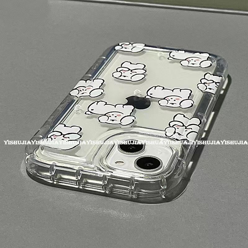 ✅Ốp Điện Thoại Cao Su Mềm Chống Sốc Hình Cún Hoạt Hình Cho iPhone 14promax 13 11 12 14Inch L2DO