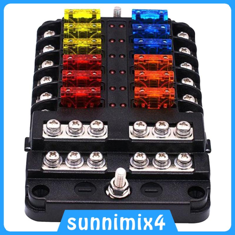 Giá Đỡ Cầu Chì 32V 100A 12 Trong 1 Tự Động Chống Nước Cho Xe Hơi H2Sports