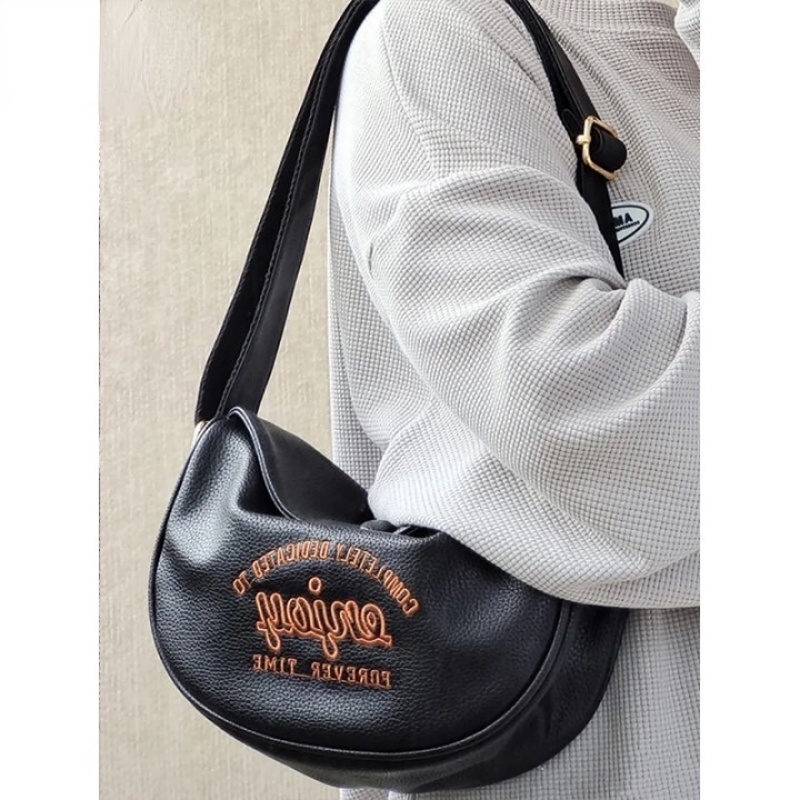 Hàng Mới Về Túi Xách Da PU Cỡ Lớn Thêu Họa Tiết Phong Cách vintage Thời Trang Thu Đông JP5