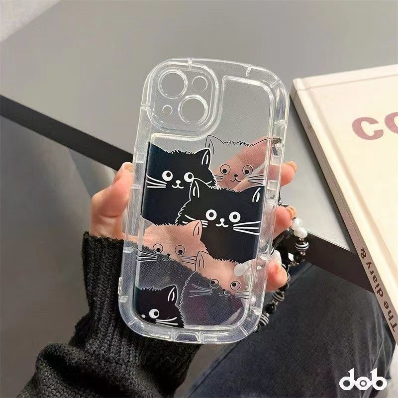 ✅Ốp Điện Thoại Mềm In Hình Mèo Có Túi Khí Bảo Vệ Toàn Diện Cho Iphone 14Pro 11 13 7 / 8plus 31HU