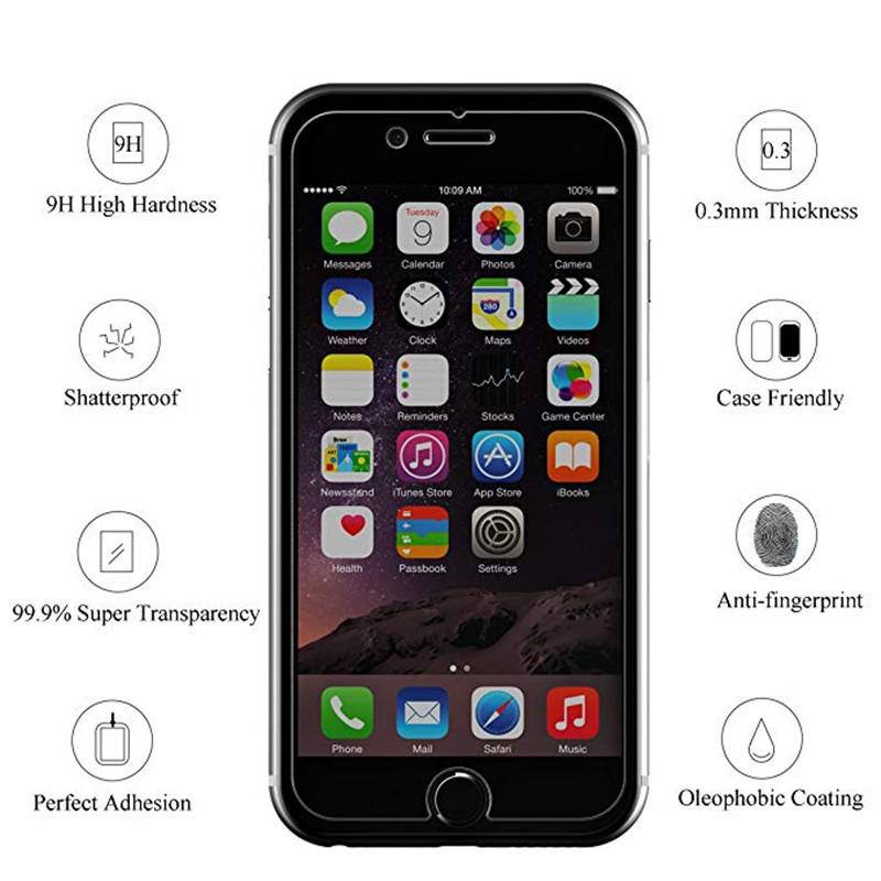Set 3 Kính Cường Lực 9H Bảo Vệ Màn Hình Cho iPhone 14 13 12 11 Pro MAX Plus X XS MAX XR 7 8 6 6S Plus SE 2022 2020