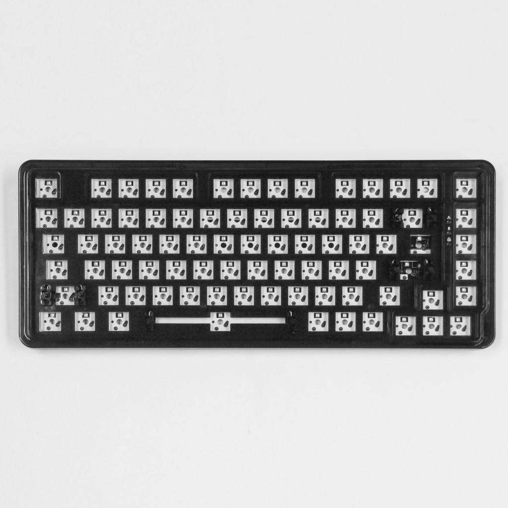 Bàn Phím Cơ Chơi game Có Dây 75% zt82 Trong Suốt Màu Cầu Vồng