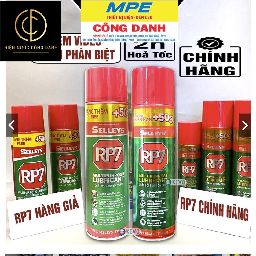 RP7 chất bôi trơn đa dụng Thái247ml vs 493ml