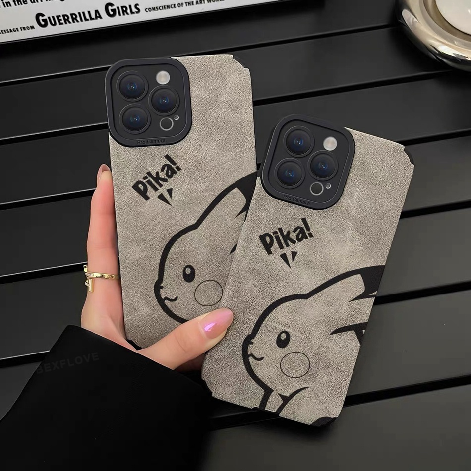 Ốp Điện Thoại Da Cừu Viền Silicon Dẻo Cho iPhone 11 12 13 14 Pro MAX 14Plus 11Pro 13Pro 7 8 Plus X XR XS MAX SE 2020