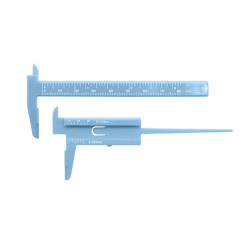 Thước Cặp Cơ Khí Bằng Nhựa Mini 80mm 80mm Chuyên Dụng