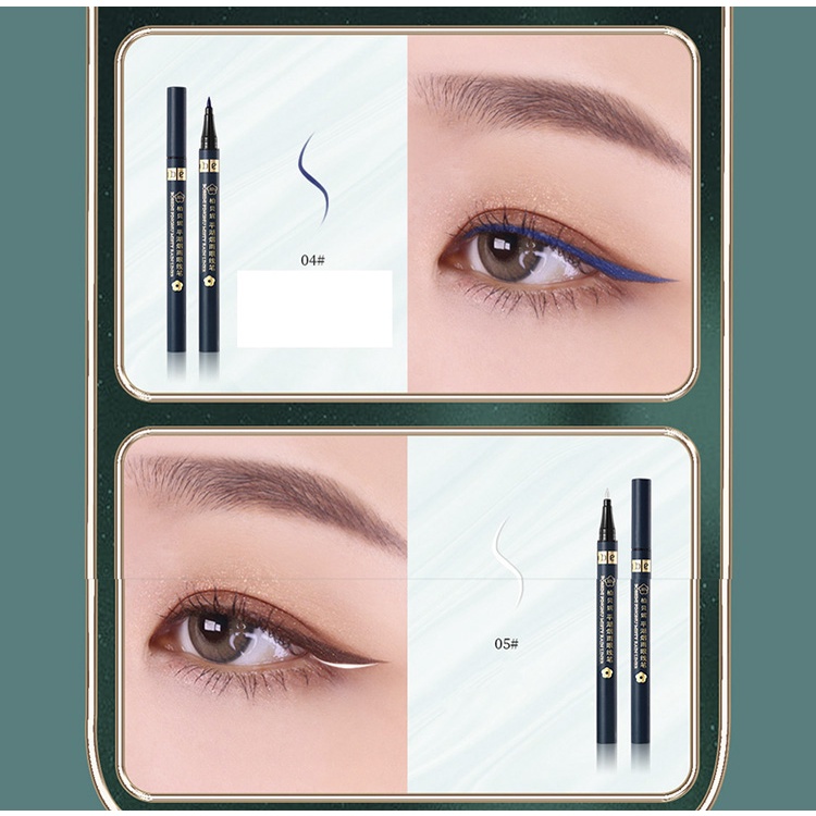 Bút Kẻ Mắt Màu Đen Làm Đều Màu Da Tự Nhiên Lâu Trôi Không Thấm Nước Qipin Berberine
