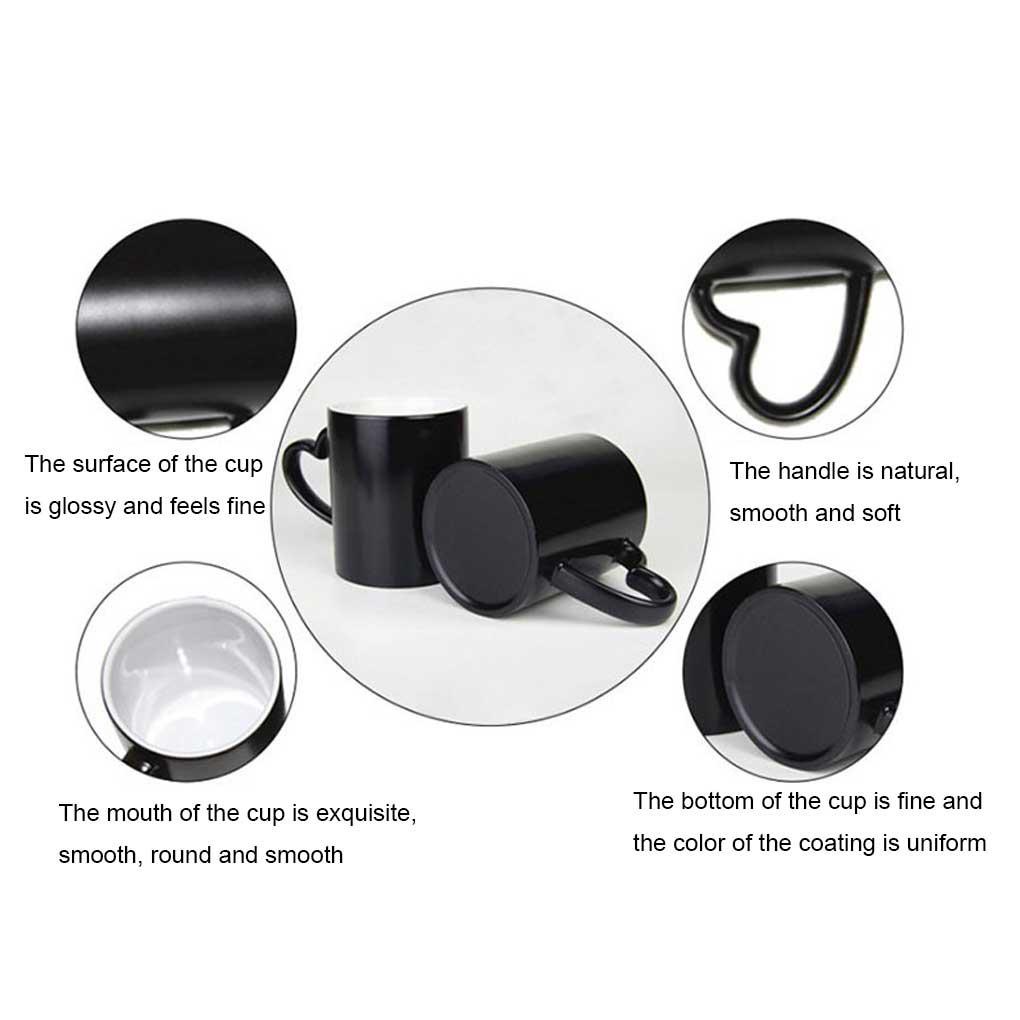 Cốc Sứ Uống Trà / Cà Phê / Sữa / Bữa Sáng Thay Đổi Màu Sắc Phong Cách Hiện Đại Dành Cho Cặp Đô