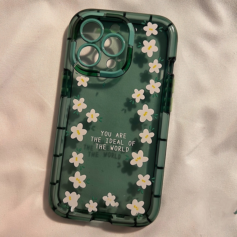 Ốp Điện Thoại TPU Mềm Trong Suốt Họa Tiết Hoa Cúc Dạ Quang Cho IPhone 14 13 12 11 Pro Max X Xs XR 7Plus 8Plus