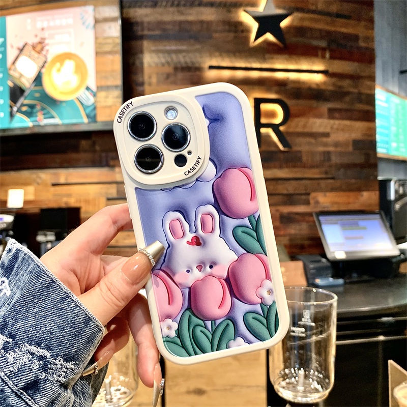 Ốp Điện Thoại Hình Thỏ Cho Vivo V2043 V2026 V2027 V2029 1901 1902 1904 1906 1938 1935 1819 1915 1723 1609 1806 1907 1811 1815 113
