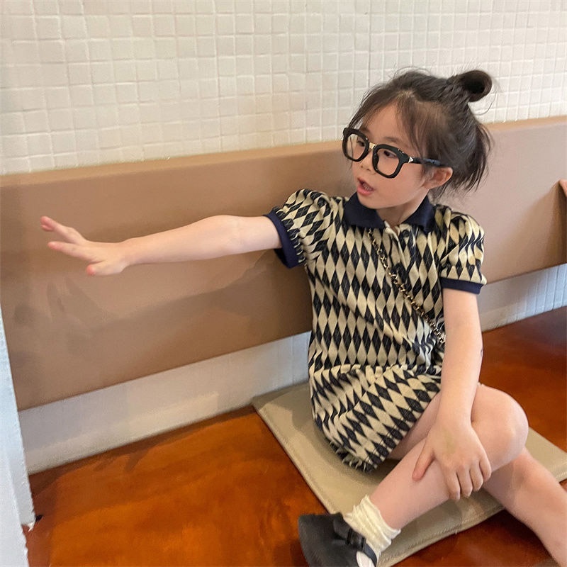 Bololo Đầm Cổ Bẻ Thời Trang Hàn Quốc Cho Nữ