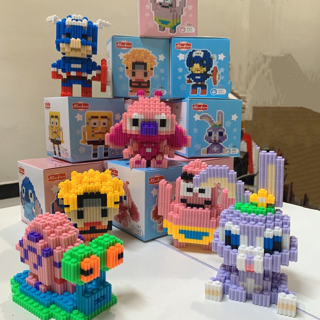 Đồ Chơi Xếp Hình Lắp Ráp Nhân Vật Hoạt Hình 3D [ Giąo Ngẫu Nhiên ] ;