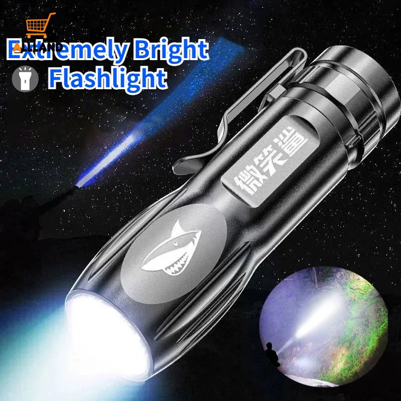 Giá Đỡ Đèn Pin / Bút Mini IPX6 Chống Thấm Nước Kèm Sạc USB Tiện Dụng Mang Theo Du Lịch Cắm Trại