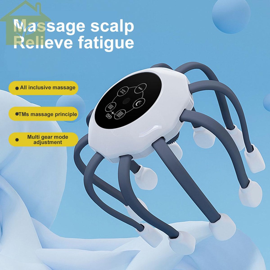 Máy Mát Xa Da Đầu Không Dây Kèm 10 Đầu Thay Thế Sạc USB Chuyên Dụng Cho SHOPABC5469