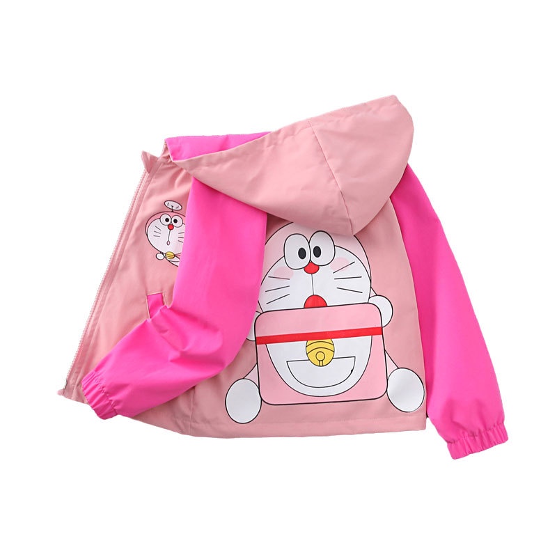 Áo Hoodie In Hình Doraemon Dễ Thương Cho Bé