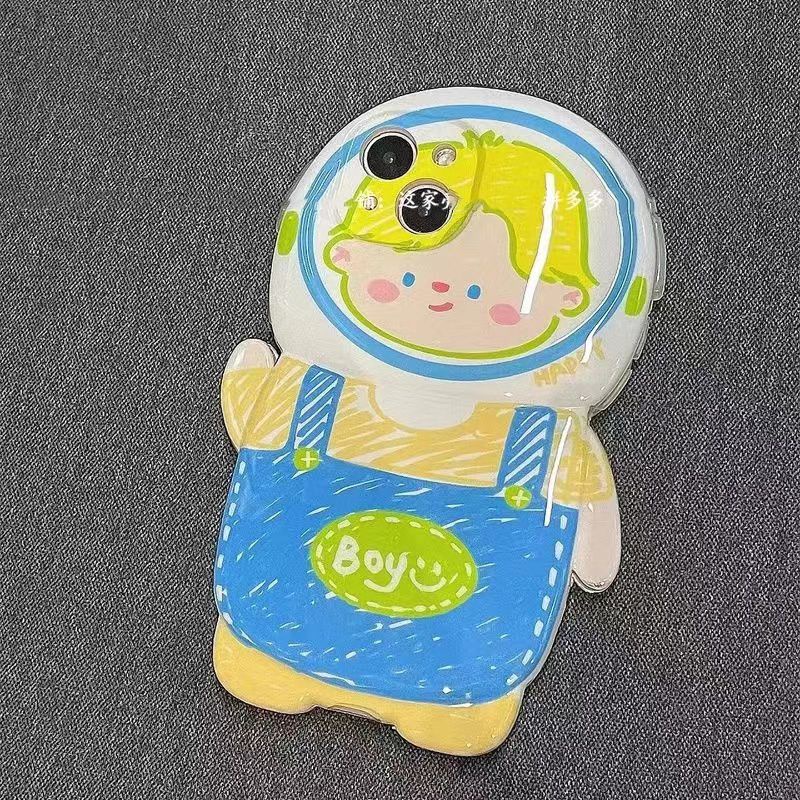 ✅Ốp Điện Thoại Mềm Chống Sốc Chống Trầy Xước Họa Tiết Hoạt Hình Graffiti Cho iPhone 14promax 13 / 12 11 8plus E37X