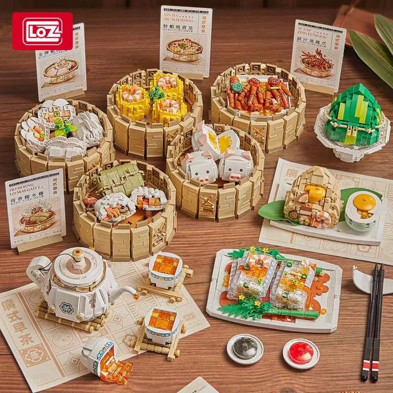Đồ Chơi Khối Lắp Ráp Trang Trí Bàn Trà / Món Ăn Nhẹ / Gà / Gà Zongzi