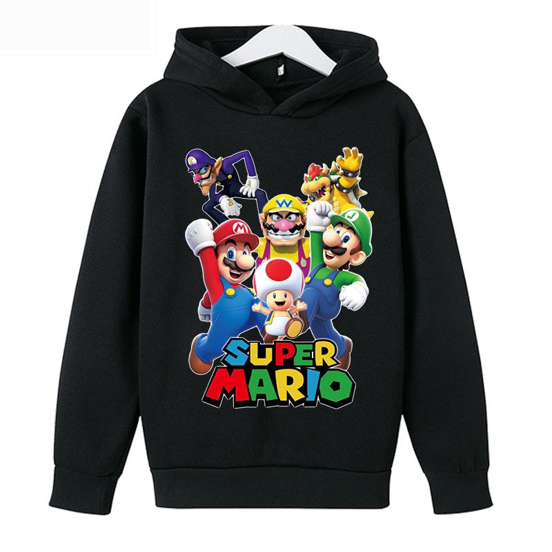 Áo Hoodie In Hình Super Mario 3D Phong Cách Harajuku Mới
