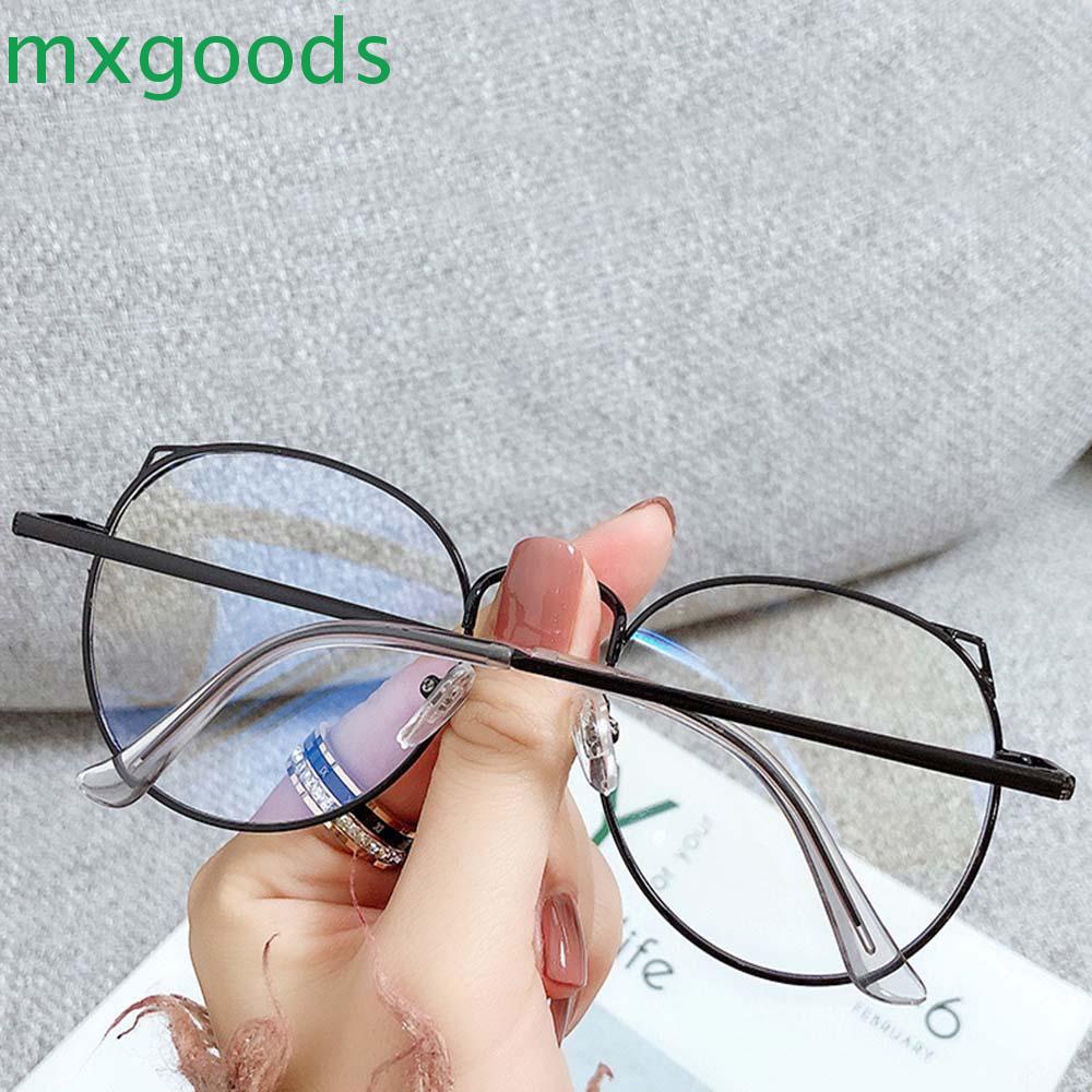 Kính Mát Hình Mắt Mèo Gọng Lớn Chống Ánh Sáng Xanh Thời Trang Cho Nữ