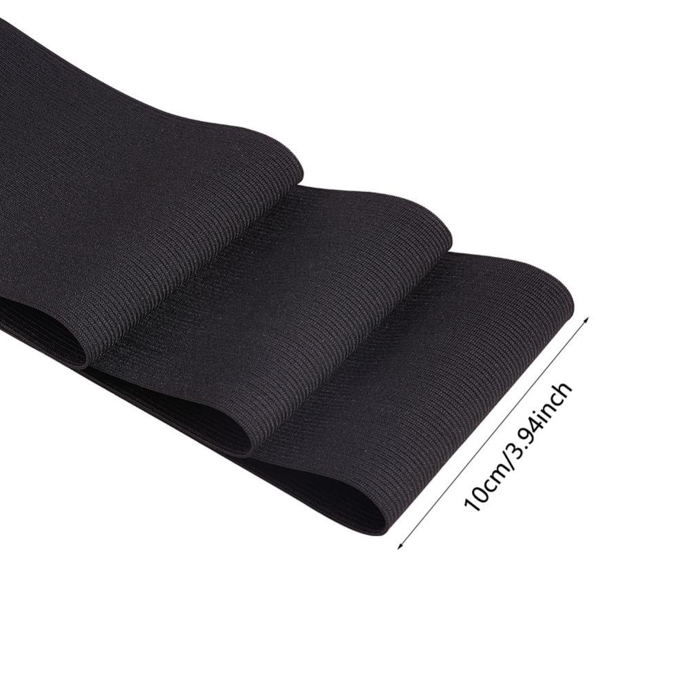 Cuộn Dây Thun Bản Rộng 100mm Dài 5M / 5.5 Yards Màu Đen Co Giãn Tốt Chuyên Dụng May Vá Quần Áo
