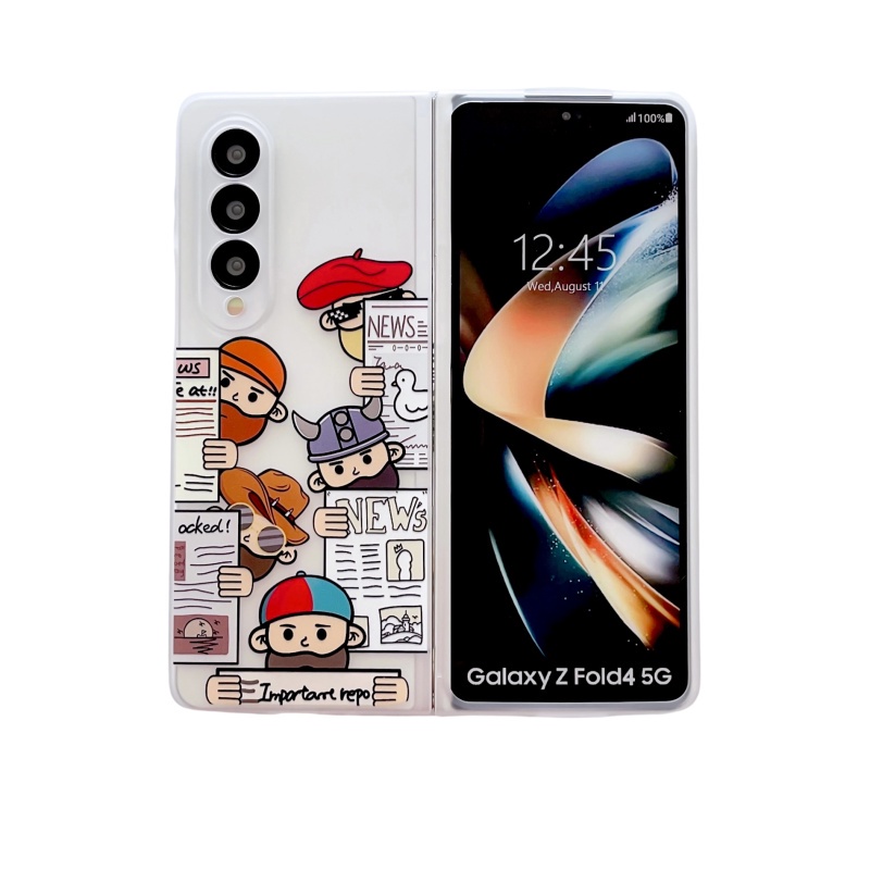 Ốp Điện Thoại Cứng Mặt Nhám Chống Sốc Hình Chú Hề Cho Samsung Galaxy Z Fold 3 Fold 4 5G