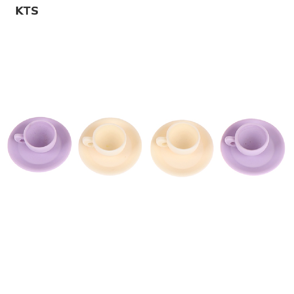 Set 2 Ly Cà Phê Bằng Nhựa Xinh Xắn Dùng Để Trang Trí Nhà Búp Bê