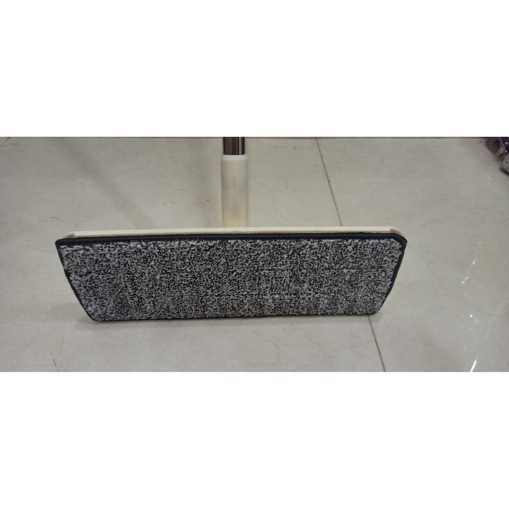 Combo 10 bông lau nhà thay thế cho cây lau nhà loại 2 đầu gài Kích thước : 33cm x 12cm